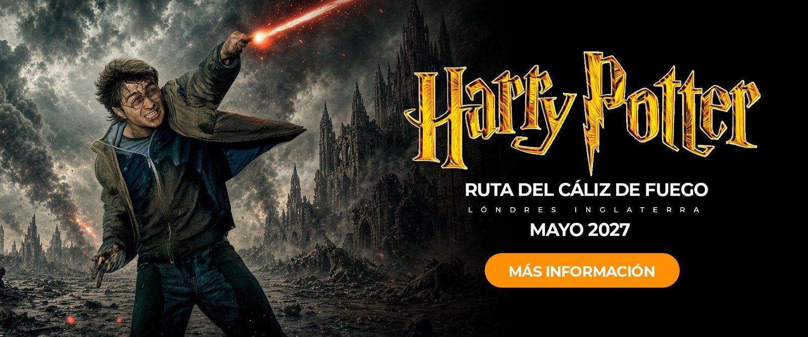 Harry Potter Ruta del Cáliz de Fuego, Londres Inglaterra, mayo 2027